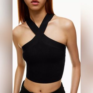 Artizia Black Babaton Sculpt Knit Cross Crop